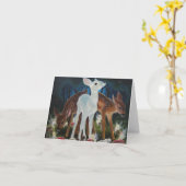 Carte de note d'anneau de Faery de faon (Fleur jaune)