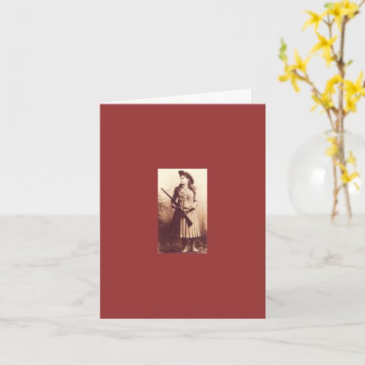 Carte de note d'Annie Oakley (Fleur jaune)