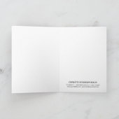 Carte de note d'anniversaire du client personnalis (Intérieur)