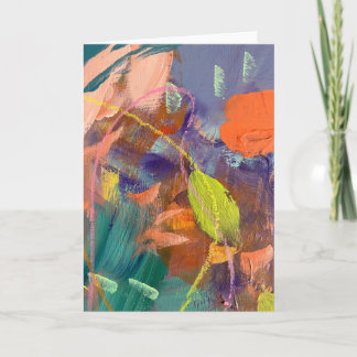 Carte de note dans un jardin sauvage design