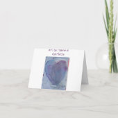 Carte de note d'aquarelle de papillon (Dos)