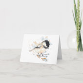 Carte de note d'aquarelle de poulet (Devant)