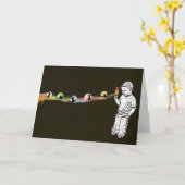 Carte de note d'arc-en-ciel du Popsicle de Justin (Fleur jaune)