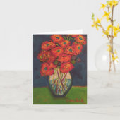 Carte de note d'art (Fleur jaune)