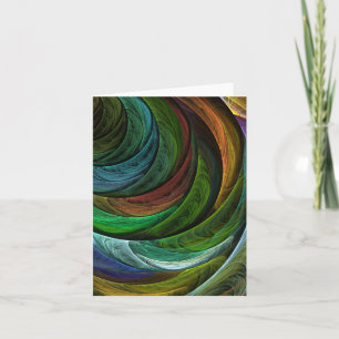 Carte de note d'art Abstraite couleur