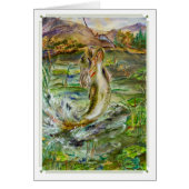 Carte de note d'art "Bass Splash" (Devant)