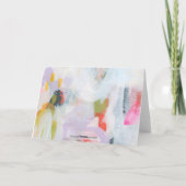 Carte de note d'art colorée Abstraite expressionni (Dos)