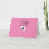 Carte de note d'art colorée Spider Lily (Dos)