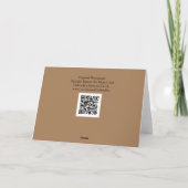 Carte de note d'art du bouton Bachelors (Dos)