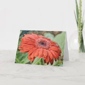 Carte de note d'art Fleur Rouge (Devant)