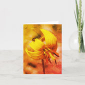 Carte de note d'art florale pour truites et amis (Devant)