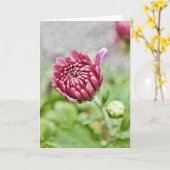 Carte de note d'art impressionniste de maman Flowe (Fleur jaune)