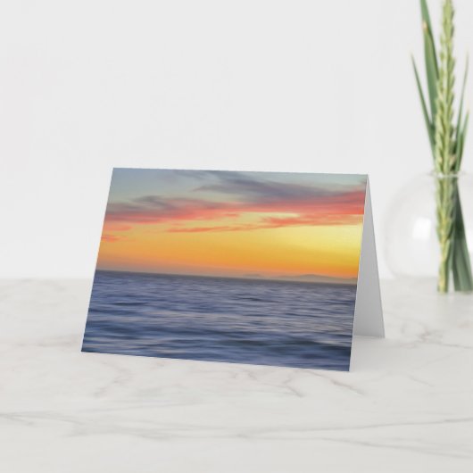 Carte de note d'art Ocean at Sunset Motion (Devant)