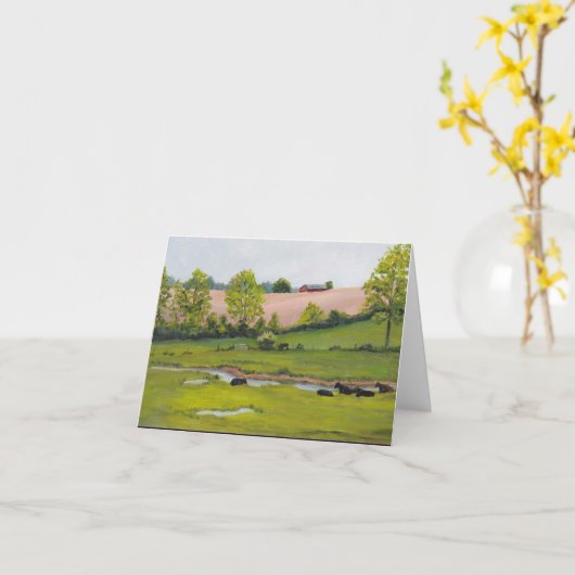 Carte de note d'art paysager Manheim Pasture (Fleur jaune)