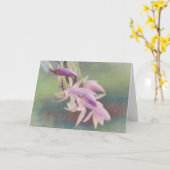Carte de note d'art rose Cactus (Fleur jaune)