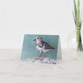 Carte de note d'art sur les oiseaux de rivage (Devant)