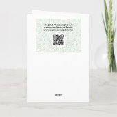 Carte de note d'art Twin Red Lily Flowers (Dos)