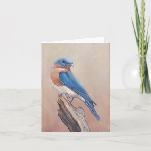 Carte de note d'art vierge "Bluebird" (Devant)