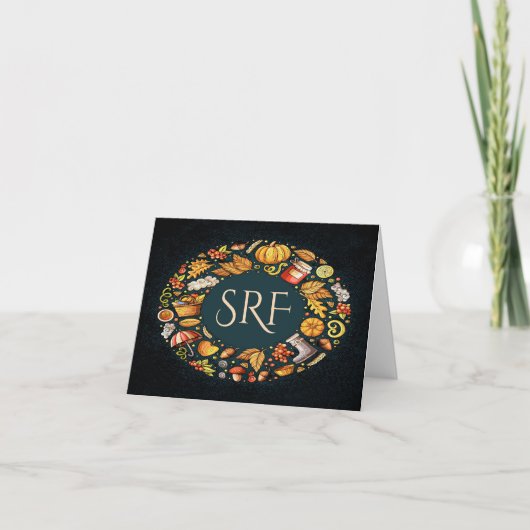 Carte de note d'automne (Devant)