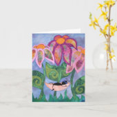 Carte de note d'auvent de Coneflower (Fleur jaune)