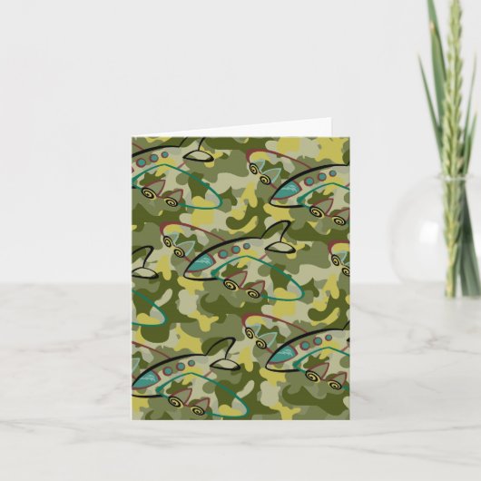 Carte de note d'avion de garçons (Devant)