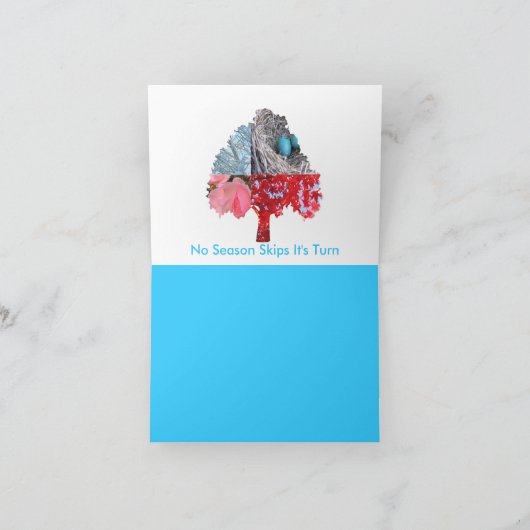 Carte de note de 4 saisons (Intérieur)