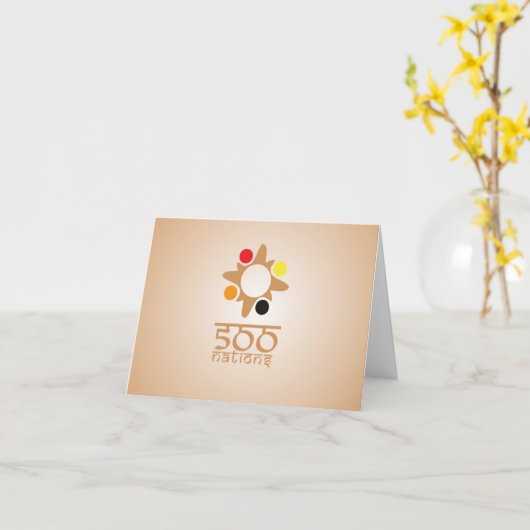 Carte de note de 500 nations (Fleur jaune)