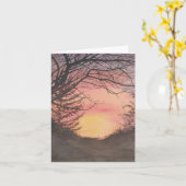 Carte de note de 9:2 d'Isaïe avec l'écriture (Fleur jaune)