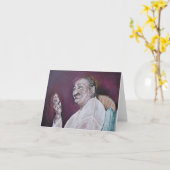 Carte de note de baba de Meher (blanc à (Fleur jaune)