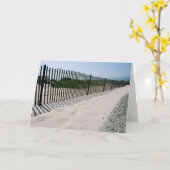 Carte de note de barrière de plage de la (Fleur jaune)