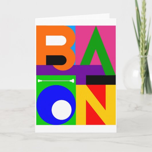 Carte de note de "BÂTON" (Devant)