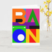 Carte de note de "BÂTON" (Fleur jaune)