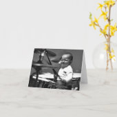 Carte de note de batteur de bébé (Fleur jaune)