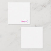 Carte de note de bienvenue (Devant / Derrière)