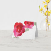 Carte de note de blanc d'aquarelle de fleur (Fleur jaune)