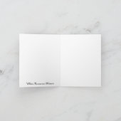 Carte de note de blanc de fleur de ressort (Intérieur)