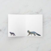 CARTE DE NOTE DE BLANC DE RENARD GRIS (Intérieur)