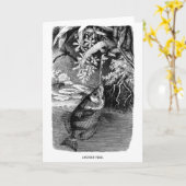 Carte de note de blanc d'histoire naturelle (Fleur jaune)