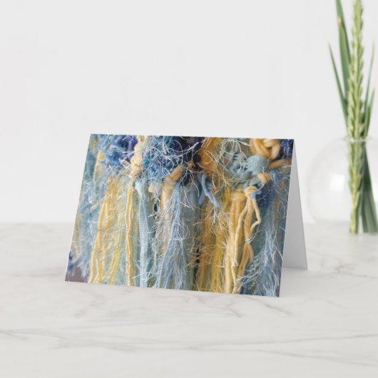 Carte de note de blanc d'image de fil (Devant)