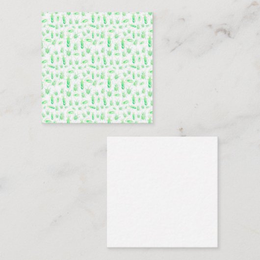 Carte de note de bogue verte (Devant / Derrière)