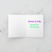 Carte de note de bonne chance Gymnaste (Intérieur)