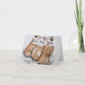 carte de note de bouledogues (Dos)