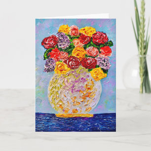 Carte de note de bouquet à l'ancienne <Blank Insi