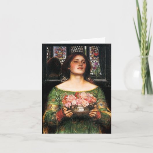 Carte de note de boutons de rose du YE de (Devant)