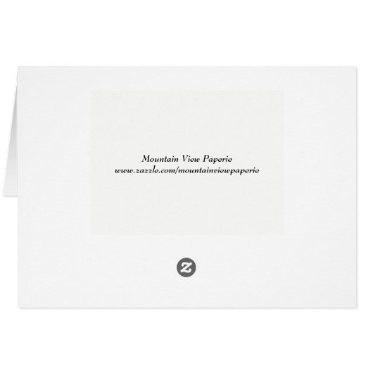 Carte de note de bronze Fox et Wreath (Dos Horizontal)