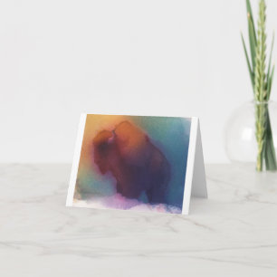 Carte de note "de Buffalo américain" -