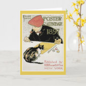 Carte de note de calendrier d'affiche (Fleur jaune)