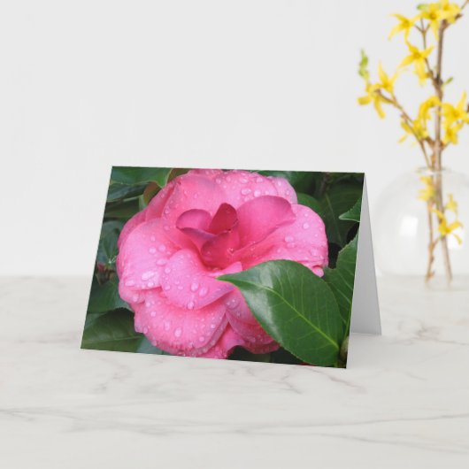 Carte de note de Camilia (Fleur jaune)