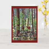 Carte de note de camping (Fleur jaune)