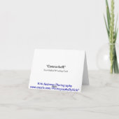 Carte de note de canard (blanc) (Dos)